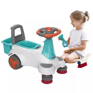 Новейший дизайн, двухфункциональный Детский развивающий набор, многофункциональные детские игрушки со звуком и музыкой, качели для уборки автомобиля в помещении