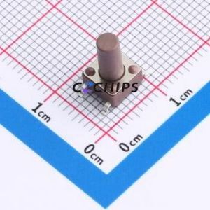 TSB06331-110D332DH-R0500 Tactile Switch SMD-4P,6.1x6.1mm Switch Single Pole Single Throw Round Button 1.8N 6.1mm - Product Image 1