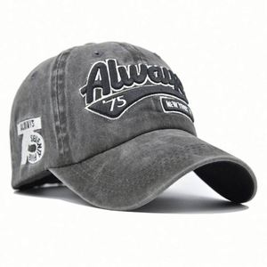 Wholesale <b>Vintage</b> Style Fashion Casual Sports <b>Caps</b> Distressed Embroidery Washed Cotton Outdoor Baseball <b>Cap</b> - Product Image 2