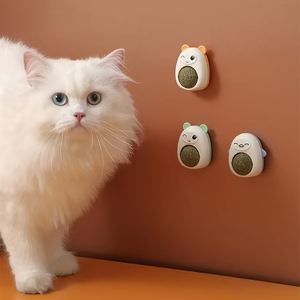 Dibujos animados giratorio lamer música Bola de hierba gatera moler dientes limpieza mascota forma de bola juguetes de hierba gatera - Product Image 2