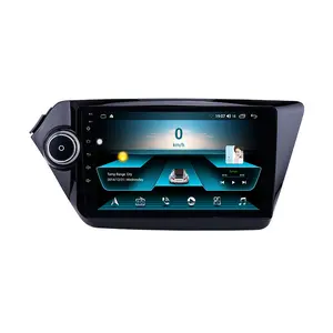 9 "안드로이드 10 쿼드 코어 자동차 와이파이 GPS 라디오 스테레오 비디오 오디오 DVD 플레이어 기아 K2 리오 2011- 2015