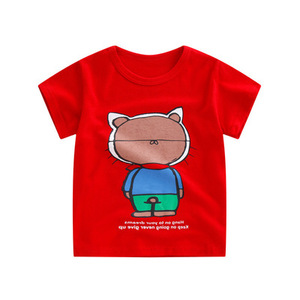 Della Fabbrica del commercio all'ingrosso dei vestiti del <span class=keywords><strong>bambino</strong></span> 100% di estate del cotone manica corta maglietta del ragazzo del <span class=keywords><strong>bambino</strong></span> bianco - Product Image 6