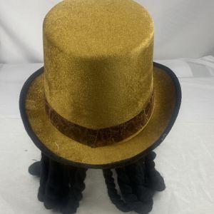 قبعة فودو بولوكو ستيمبانك للنساء والرجال مع زخارف من العظام والشعر، مقاس واحد، للاستخدام في الحفلات، مناسبة لجميع الفصول، مصنوعة من البوليستر/القطن - Product Image 2