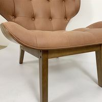 Fauteuils d'appoint design danois bon marché, fauteuils de salon, fauteuil de salon, canapé, fauteuil en bois courbé rembourré, fauteuil mammoth