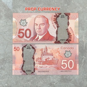 Tiền đạo cụ siêu mỏng Canada, dùng cho phim ảnh, trang trí sự kiện và đạo cụ, tiền giấy đô la giả, trông như thật, làm bằng nhựa - Product Image 2