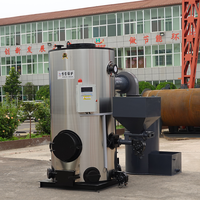 Chauffe-eau automatique à faible pression pour intérieur industriel, alimenté par des granulés de bois, avec chaudière à granulés de biomasse et chauffage au sol