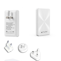 Cargador Adaptador Dual USB C de 65W PD con Carga Rápida para Móviles y Adaptador para Portátiles USB C de Todas las Marcas