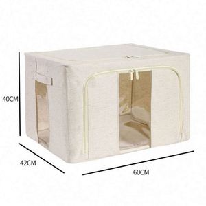 Foldable Home <b>Stool</b> Bedroom <b>Storage</b> Box Modern Design Furniture Bedroom <b>Storage</b> Ottoman Modern Fabric Furniture Bedroom Use - Product Image 1