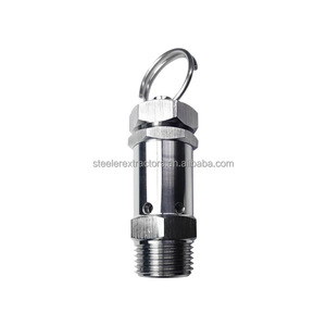 Válvulas de Alivio de Presión de Seguridad para Tanques de Aire Ajustables de 1/4 de Pulgada, Válvula de Alivio de Acero Inoxidable 304/316L - Product Image 4