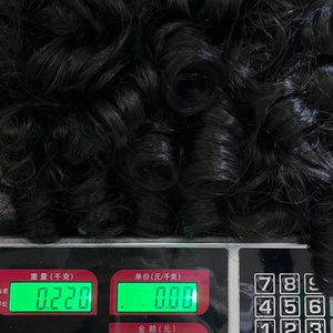 วิกผมลอนเด้งแบบ Fringe Bouncy Curl  ทำด้วยเครื่องจักร ผมแท้ 100% ความหนาแน่นสูง - Product Image 4