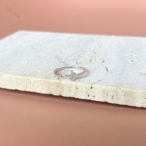 Dylam S925 Cross <b>Adjustable</b> <b>Ring</b> Classic <b>Sterling</b> <b>Silver</b> Dainty <b>Rings</b> Pave Sideways Quality Personalized Cross <b>Ring</b> - Product Image 6