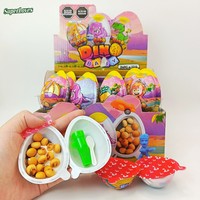 Œuf de dinosaure pour bébé, biscuit au chocolat solide, jouet multicolore, boîte de 24 pièces, prêt à manger, durée de conservation de 12 à 24 mois, fête pour enfants