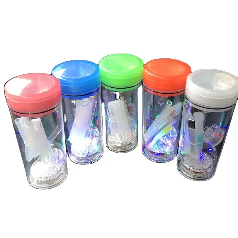 Wholesale Customized Creative cup hookah Mini Tobacco Hookah Shisha Set With Led light