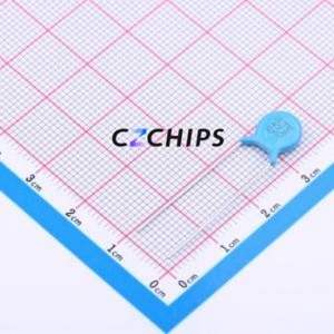 Condensador cerámico de disco con orificio pasante R08F1E472MN0B0S0N0, componente de orificio pasante (THT), P=7.5mm 4.7nF 20% 2kV 7.5mm - Product Image 1