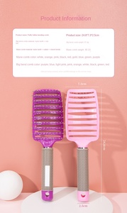 Peine Iónico Curvo para Dar Volumen a la Raíz del <span class=keywords><strong>Cabello</strong></span>, <span class=keywords><strong>con</strong></span> Mango de Plástico, para Uso Doméstico, <span class=keywords><strong>con</strong></span> Función de Masaje, Moderno, Tamaño 10-15cm, para <span class=keywords><strong>Cabello</strong></span> Anatómico - Product Image 6