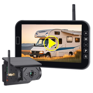 Cámara DVR HD con Panel Solar Inalámbrico para Autobús, Camioneta, RV, Coche, con Vista Delantera y <span class=keywords><strong>Trasera</strong></span> para Todos los Vehículos - Product Image 1