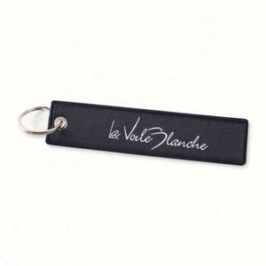 Wholesale Custom Fabric Embroidery Patch <b>Key</b> <b>Ring</b> Tag Stylish Embroidered Keychain for Carabiner & Promotional Items - Product Image 5