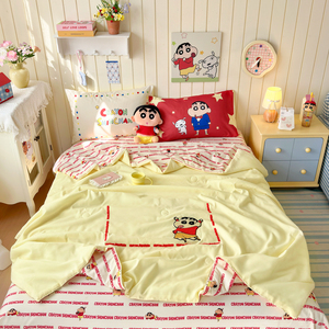 Couette d'été brodée motif dessin animé, douce et confortable, anti-boulochage, double face, vente en gros usine. - Product Image 1