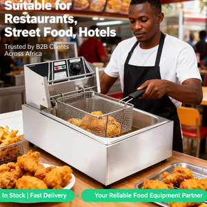 <span class=keywords><strong>Friteuse</strong></span> Électrique Maison en Acier Inoxydable 4L 6L avec Fenêtre, Machine à Filtrer l'Huile pour Fast-Food et Usage en Cuisine - Product Image 2