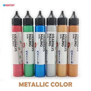 Juego de pintura de cera para velas de <span class=keywords><strong>18</strong></span> colores (30ml cada uno), pinturas artesanales no tóxicas para pintura artesanal de velas DIY - Product Image 3