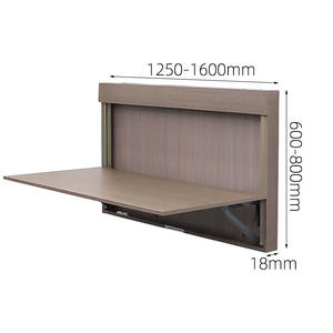 Multi-funzione Home Office parete pieghevole tavolo orizzontale sospensione salvaspazio da pranzo struttura in metallo - Product Image 3
