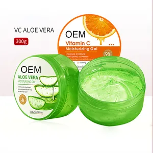 OEM Atacado Logotipo Privado Calmante Hidratante Iluminamento Natural Orgânico Pure Aloe Vera Gel
