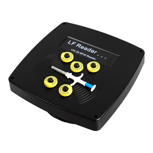 Lecteur RFID fixe <span class=keywords><strong>DEJ</strong></span>-A04 pour animaux (bovins, ovins, porcins) avec antenne auto-ajustable |   Portée de lecture de 45 cm - Product Image 1