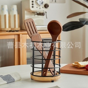 Soporte multifuncional para palillos con cuchara para sopa, soporte para palillos, caja de almacenamiento para utensilios de cocina, cuchara para colgar en la pared - Product Image 5