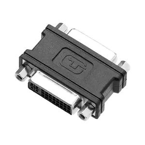 DVI konverter perempuan Ke perempuan DVI-I 24 + 5 F/F adaptor pengganti jenis kelamin Mini untuk konektor ekstensi kabel DVI