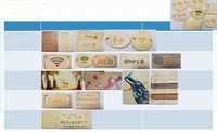 Carte RFID intelligente en bois programmable 13,56 MHz, écologique, directement de l'usine, pour hôtel ou usage professionnel, élégante et personnalisable