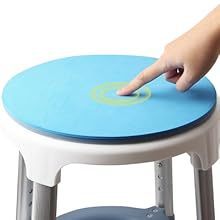 Tabouret de <span class=keywords><strong>douche</strong></span> <span class=keywords><strong>pivotant</strong></span> antidérapant réglable de 350 lb petit siège de bain pour adultes âgés et handicapés équipement de sécurité de salle de bain - Product Image 6