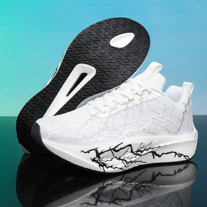 <span class=keywords><strong>Scarpe</strong></span> da Corsa Professionali da Uomo con Grafica Lightning, Sneakers da Gara Traspiranti in Mesh Leggero con Suola Morbida in Schiuma per Jogging - Product Image 5