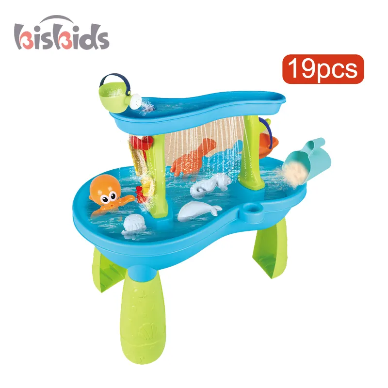 2023 Hot Sell Outdoor Summer Kids Luxury Plastic Water Toy Big Beach Sand Table Toy