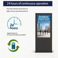 Afficheur numérique étanche IP65 pour utilisation en extérieur, 43/55/50/65/75/85 pouces, Totem publicitaire LCD extérieur, Kiosque