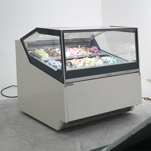 Thương Mại <span class=keywords><strong>Ice</strong></span> <span class=keywords><strong>Cream</strong></span> <span class=keywords><strong>Showcase</strong></span> Hiển Thị Tủ Đông Hiển Thị Cooler Thép Không Gỉ Thương Hiệu Máy Nén Gelato Tủ Lạnh - Product Image 1