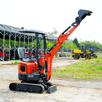 Mini-excavatrice certifiée Euro 5 LW12E, mini-excavatrice hydraulique de 1,2 tonne pour l'agriculture et le jardinage, vente en gros, excavatrice sur chenilles à prix avantageux