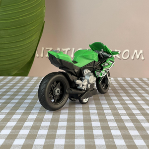 Voiture à friction pour enfant, modèle <span class=keywords><strong>de</strong></span> moto <span class=keywords><strong>de</strong></span> simulation, jouet à assembler soi-même avec lumières - Product Image 3