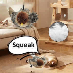 New có thể sạc lại tương tác điện tử <span class=keywords><strong>Cat</strong></span> Bird Đồ chơi bông sang trọng sống động như thật vỗ cánh Squeaky chirp catnip cảm ứng kích hoạt - Product Image 3