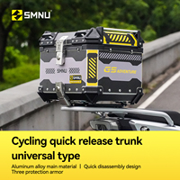 Boîte à bagages arrière universelle imperméable pour moto, coffre rigide pour moto, boîte de rangement pour casque, coffre à bagages pour toutes les motos