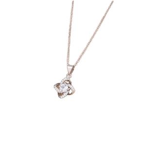 Tryme regalo al <span class=keywords><strong>mio</strong></span> Bestie per sempre collana con ciondolo a quattro foglie di strass in argento con strass a forma di quadrifoglio per una ragazza - Product Image 5