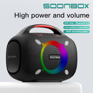 Soonbox S6300 Microphone Professional Bass Speakers Wireless Portable Tws Speaker With Usb Tf Aux <strong>Karaoke</strong> <strong>Player</strong> - Product Image 3
