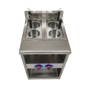 Cocedor de Pasta a Gas de 4 Canastas, Equipo de Cocina Comercial Vertical, Electrodoméstico de Cocina de Acero Inoxidable para Negocios de Alimentos - Product Image 1