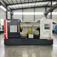 Torno CNC Horizontal de Alta Calidad ShanDong HR CK61125 de Bancada Plana para Fundición de Metales con Control CNC GSK