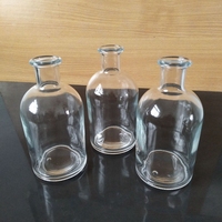 Flacon en verre de diffuseur d'arôme de roseau rond boston clair de 250ml avec bâton