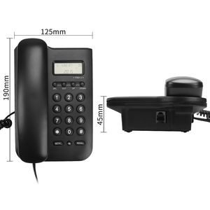 電話デスクトップホームホテルオフィス用アナログコード付きビジネス電話基本的な価格 - Product Image 3