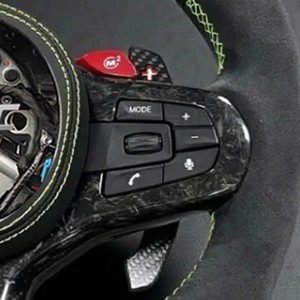 Volante Deportivo de Fibra de Carbono Forjado Rojo M1M2 para BMW, Volante de Cuero Akcantara para G20 G38 Serie 5 X3 X5 X6 Estilo Deportivo Estilo <span class=keywords><strong>F1</strong></span> - Product Image 4