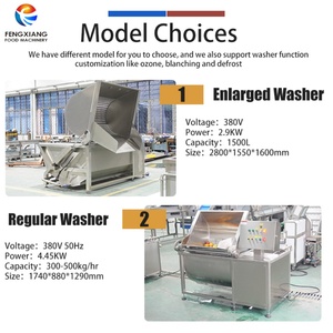 Machine commerciale de lavage et de blanchiment à bulles pour fruits, maïs et légumes avec réservoir basculant - Product Image 2