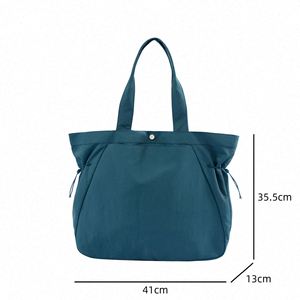 Bolsa de Mano Plegable Impermeable Super Resistente con Bolsillo Interior con Cierre, Bolsa de Hombro Reutilizable Grande con Cierre de Cremallera, Logotipo Personalizado - Product Image 5