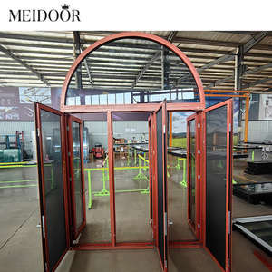 Mỹ Tùy Chỉnh Đặc Sản Hình Dạng Cửa Sổ Màu Đen Thiết Kế Màu Nhôm Tempered Glass Vòm Hình Cửa Sổ - Product Image 6