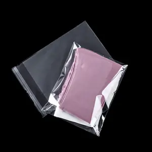 High quality opp bags self adhesive double sided opp bag zip lock opp bag with warnings